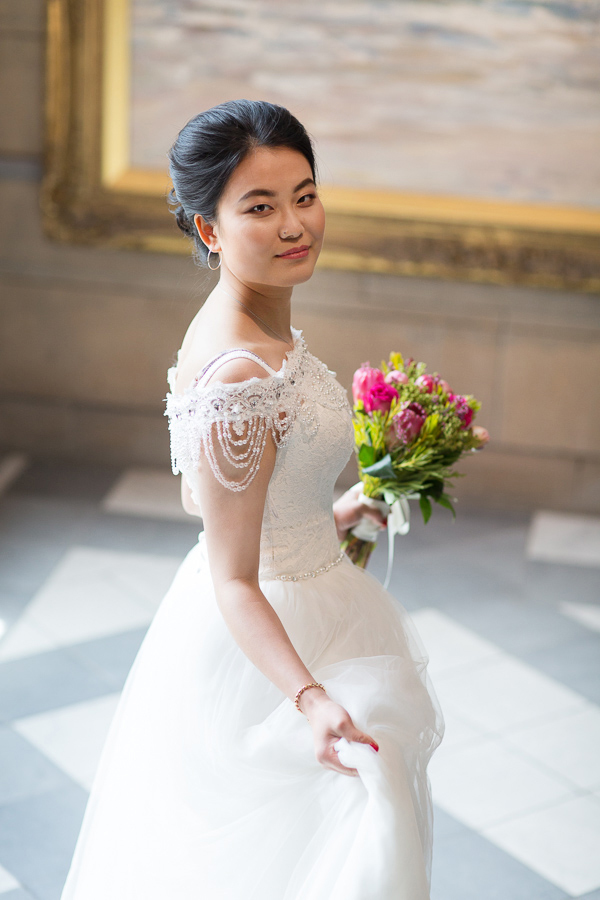 portrait during pre wedding photo session in glasgow, scotland