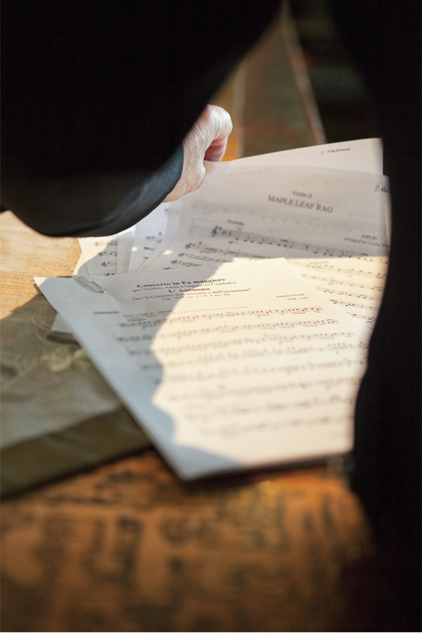 musical notes for wedding music