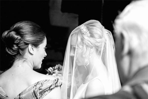bride at the church