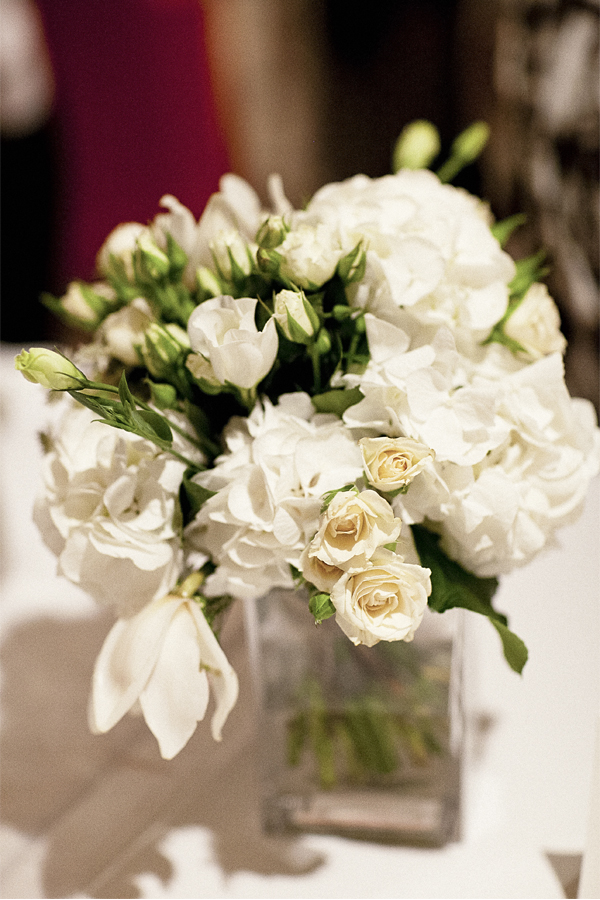 wedding flowers on a table