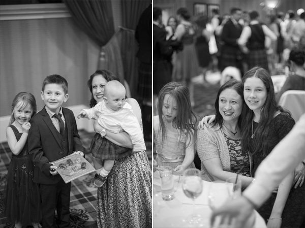 wedding guests and kids