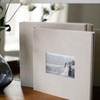 wedding albums from scotland bride and groom kissing cover