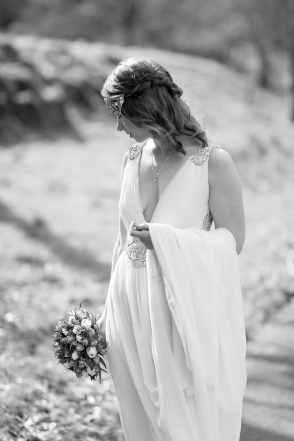 wedding photography packages glasgow bride looking down on the flowers fotogenic of scotland