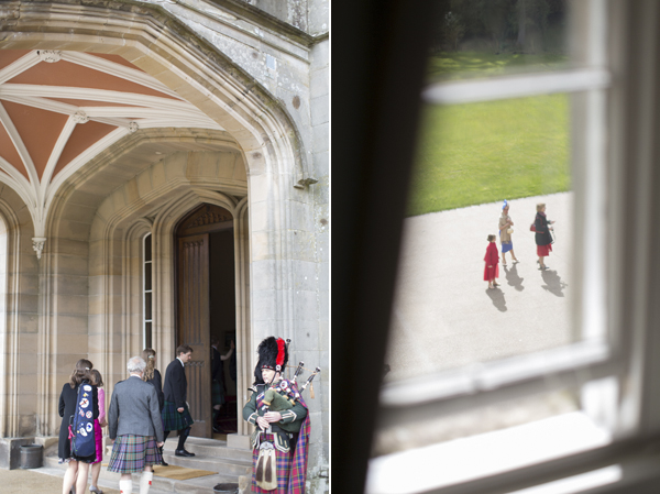 wedding guests coming to blairquhan castle