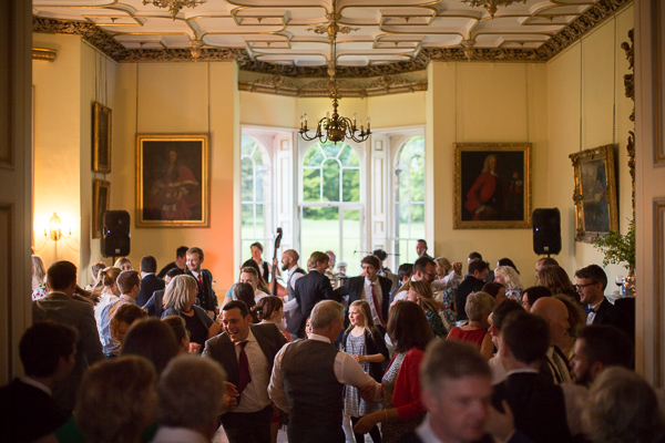 Oxenfoord Castle Wedding photos guests dancing 