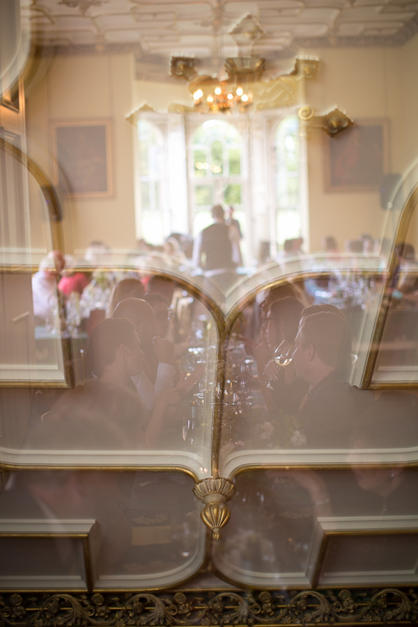 collage image of wedding guests  and interior details oxenford scottish castle