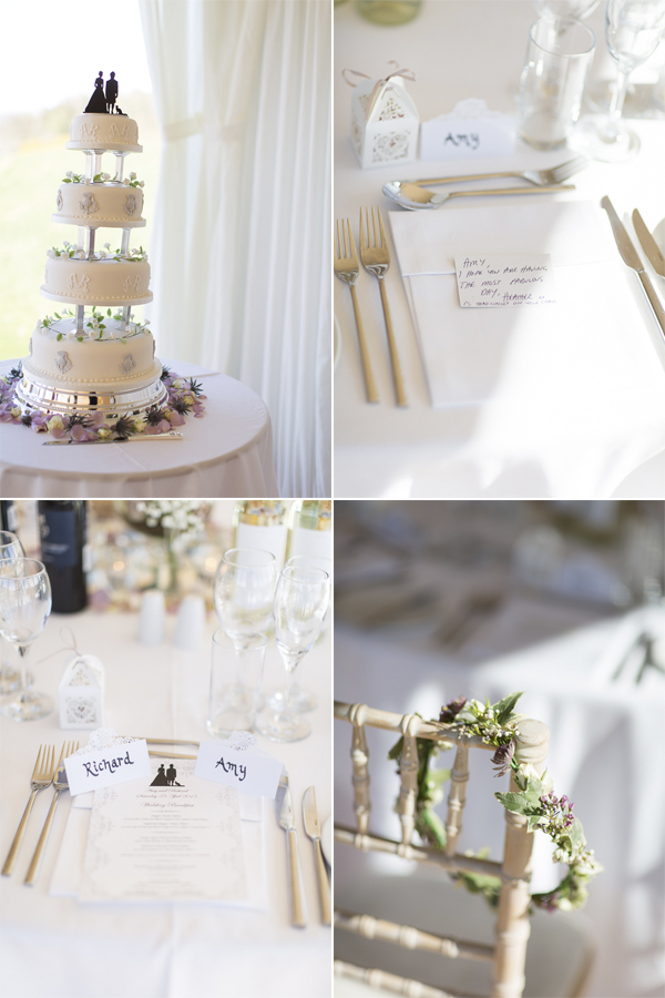 wedding details, table decorations and wedding cake at boturich
