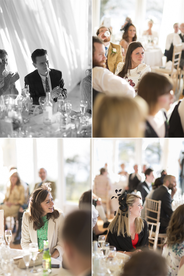 guests listening during speeches collage
