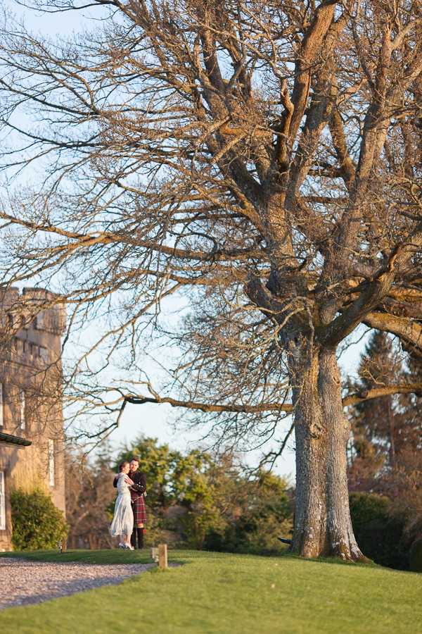 guests embraced at wedding