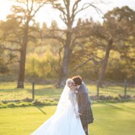 married couple practising first dance boturich castle loch lomond scotland