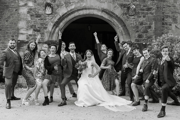 funny bridal party photo by fotogenic of scotland glasgow photographers