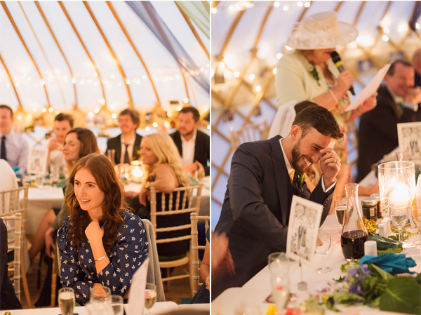 wedding speeches reaction of the guests