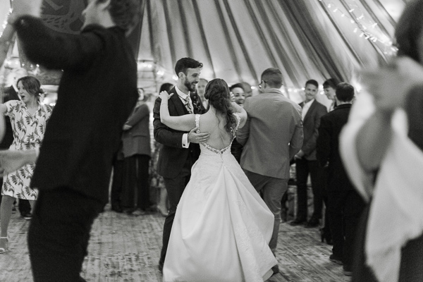 dancing during wedding at ardkinglas estate
