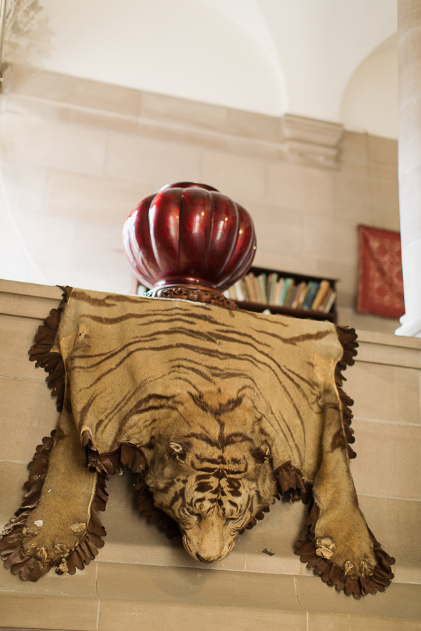 vintage tiger skin at arkinglas house
