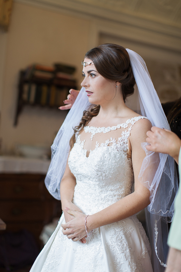 veil fixing during preparations