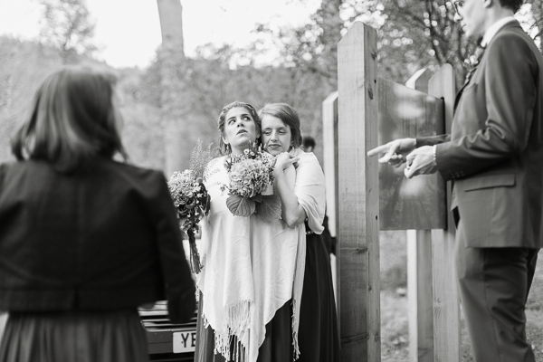 bridesmates huging