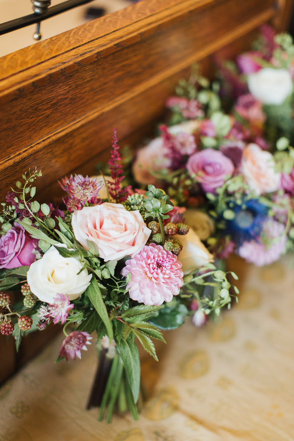 wedding flowers at The Lodge on Loch Goil Wedding
