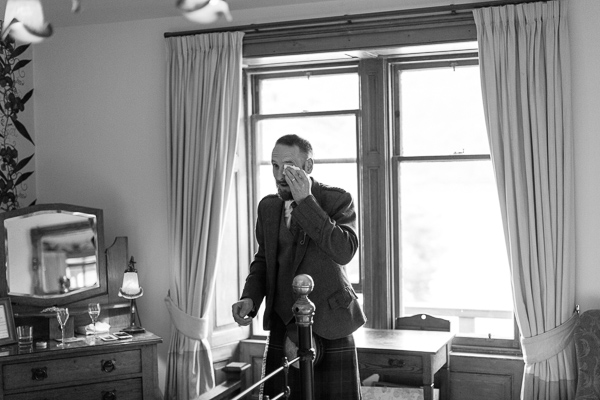 brother emotional just before ceremony
