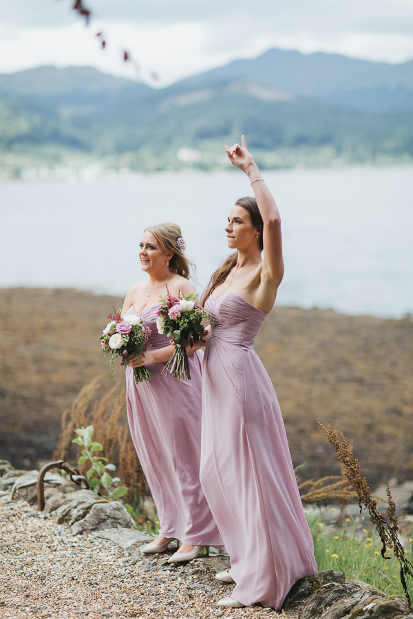 brideasmates on shores of loch goil