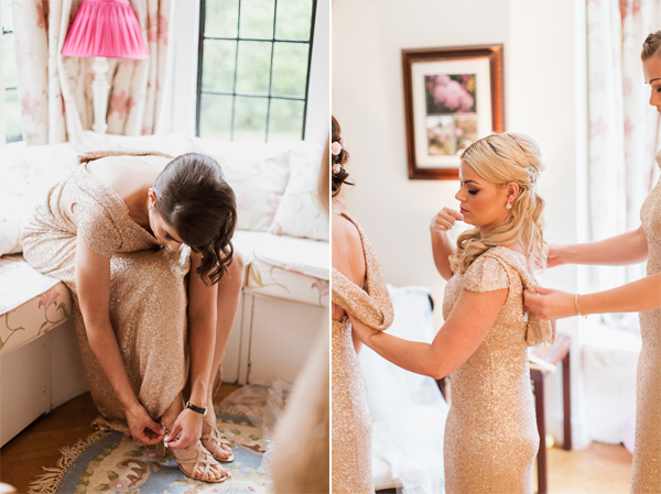 final touches for a wedding beasden glasgow