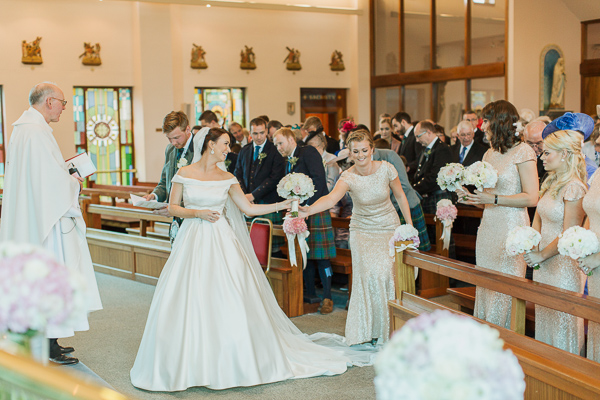 grom and bride about to get married photographed scotland 