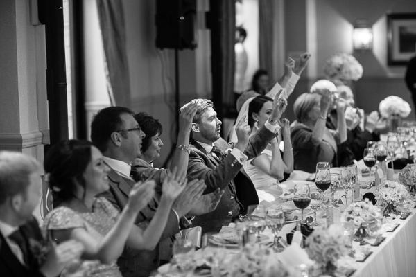 singining waiters at cameron house hotel durign wedding