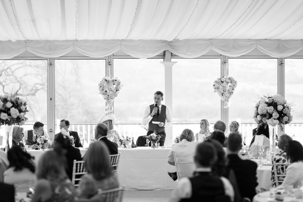 grooms speeches at the wedding mar hall scotland 