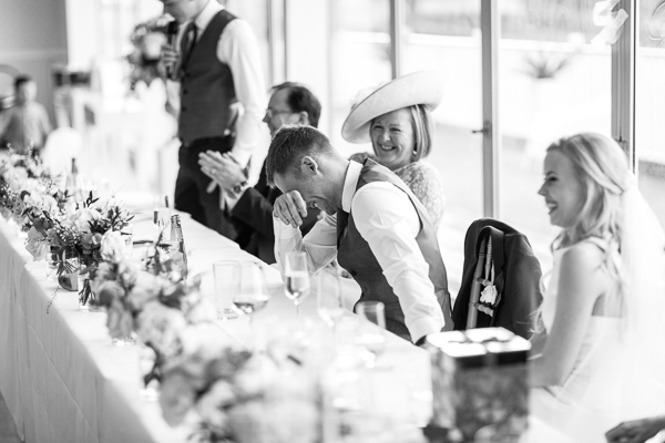 tears of laugh at the wedding mar hall scotland 