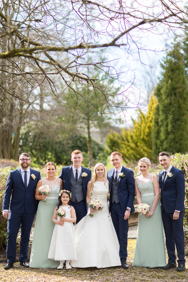 mar hall garden wedding photos scotland 
