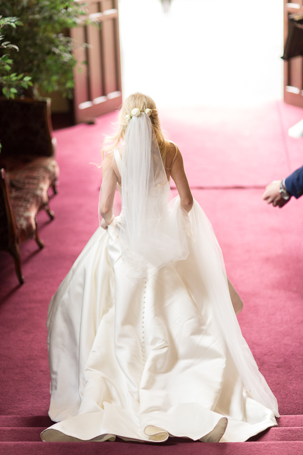 bride walking on the red carpet mar hall scotland 