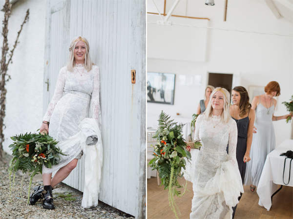 cool bride portrait scotland