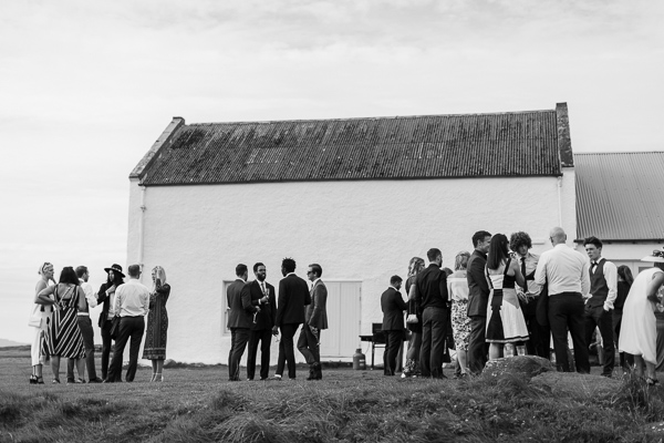 guests at crear wedding venue in scotland
