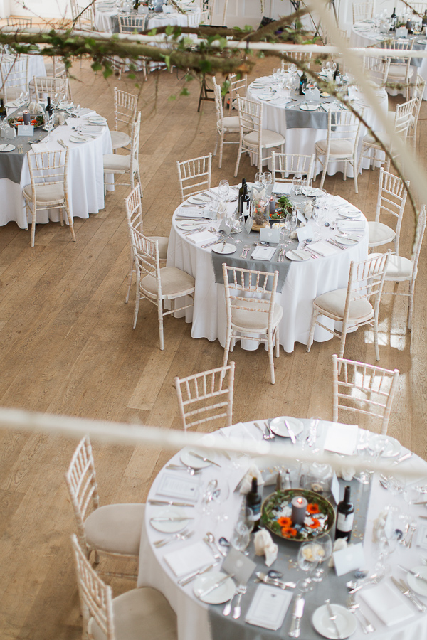 table set up at scottish weddign venue