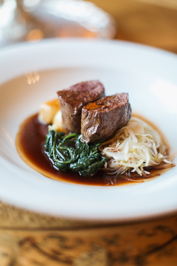 main dish during wedding scotland