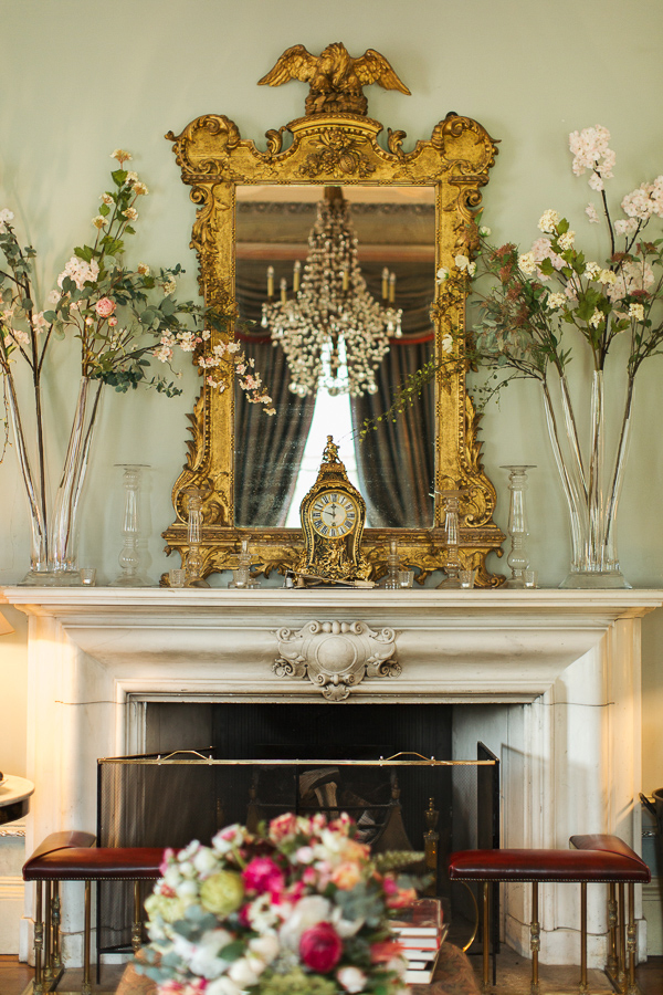 interior with large mirror at dundas castle scottish 