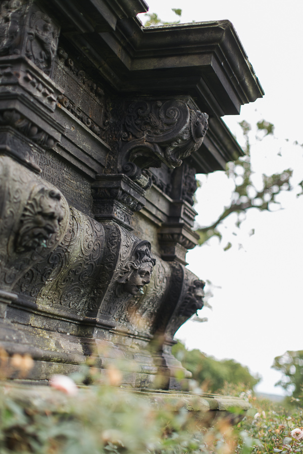 fountain detail at dundas castle