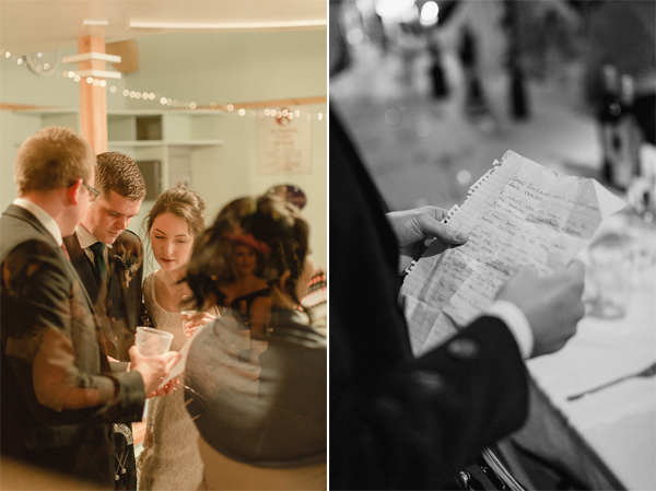 preparations for wedding speeches
