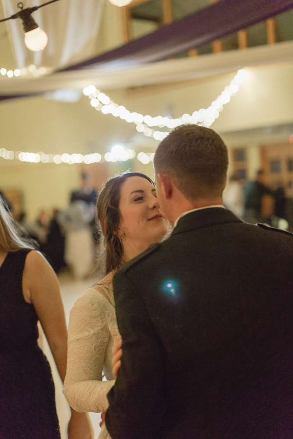 bride and groom just before the first dance