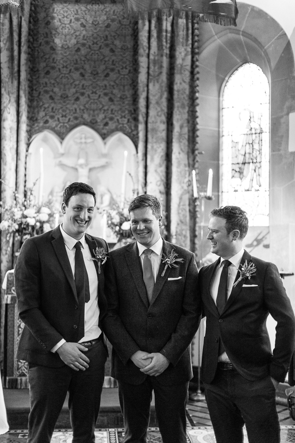 grooms party cromlix chapel 