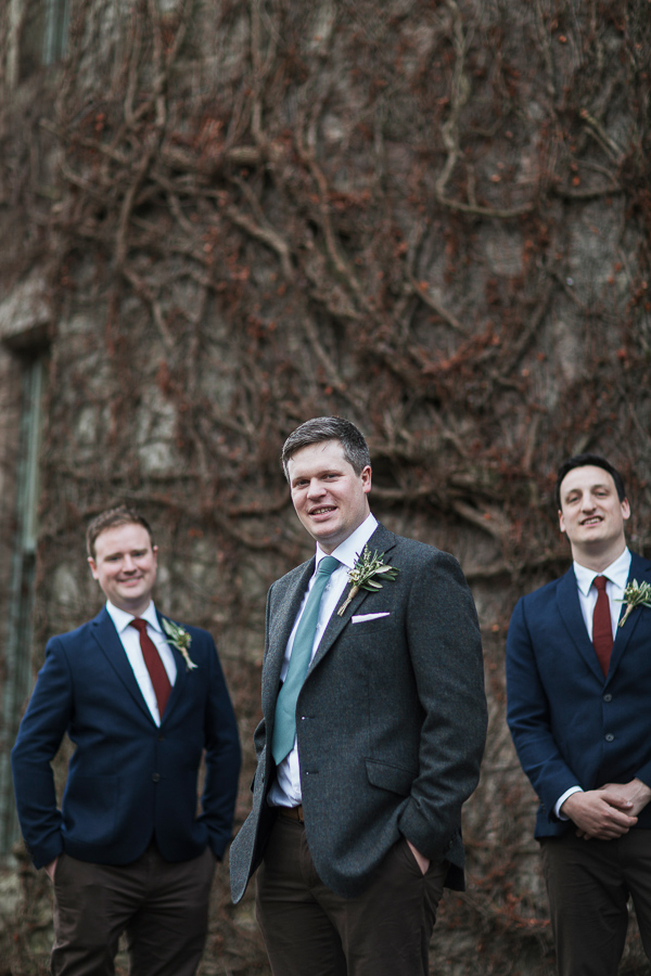 groom and his ushers at cromlix house