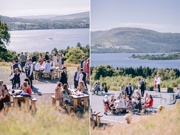 summer wedding at the castle loch lomond 