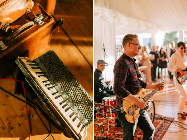 acordion at the wedding 