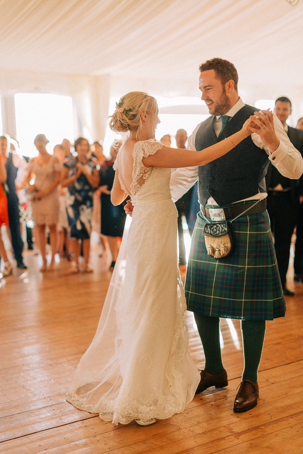 first dance at hte castle loch lomond 