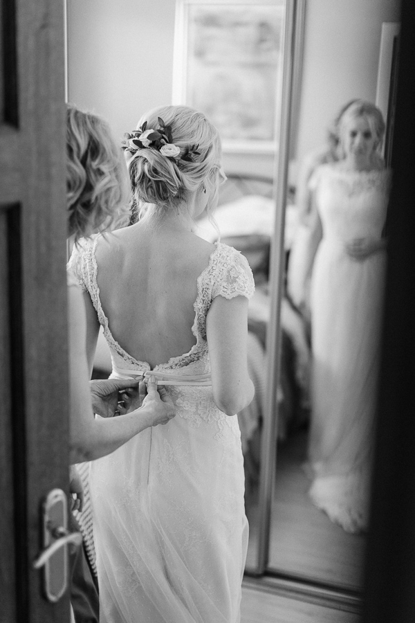 back of the dress 