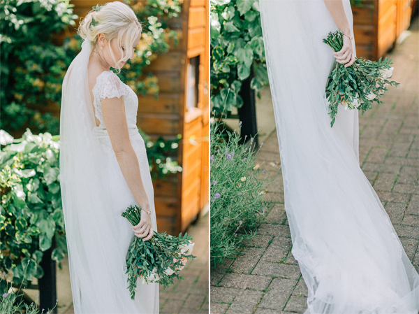 bride at the house 
