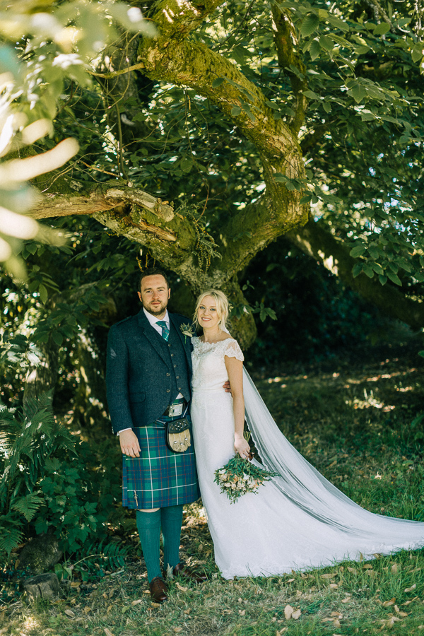 wedding shots by the tree loch lomond 