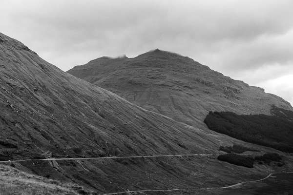 the rest and be thankfull on the way to the lodge on loch goil wedding photography
