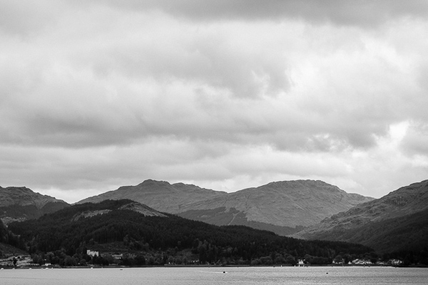 view over loch goil scotland