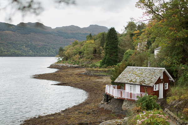 summer house suspended over water at loch goil