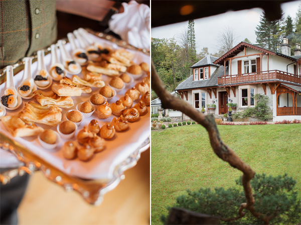 wedding canapies adn the main house
